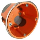 Reparaturring Edelstahl Trockenbau - 0,5 mm stark - 1 fach - für Hohlwanddose
