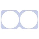 Reparaturring Edelstahl Trockenbau - 0,5 mm stark - 2 fach - für Hohlwanddose